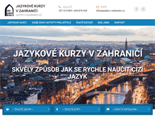 Tablet Screenshot of jazyky-v-zahranici.cz